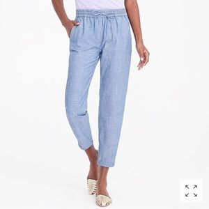 J. Crew Chambray drawstring pants